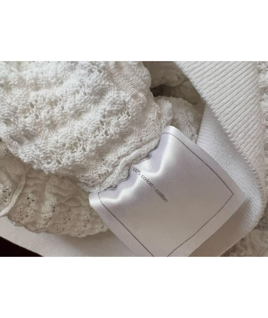 CHANEL Белый хлопковый джемпер / свитер, фото 6