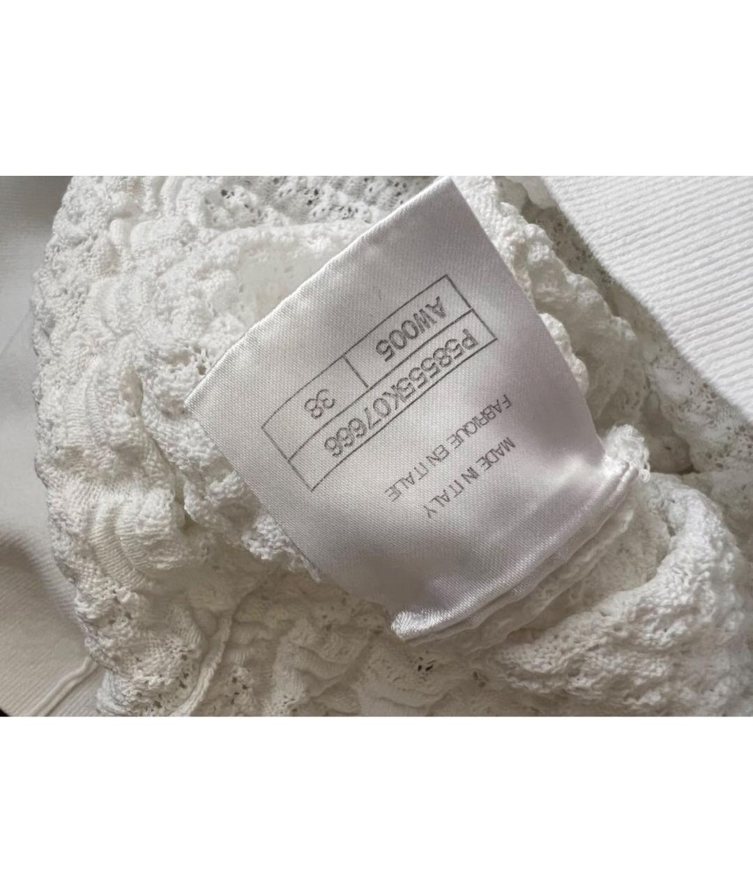 CHANEL Белый хлопковый джемпер / свитер, фото 4