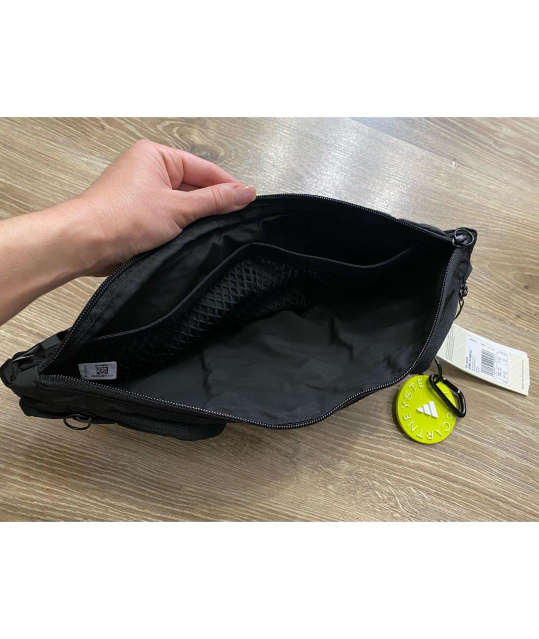 ADIDAS BY STELLA MCCARTNEY Черная синтетическая поясная сумка, фото 6