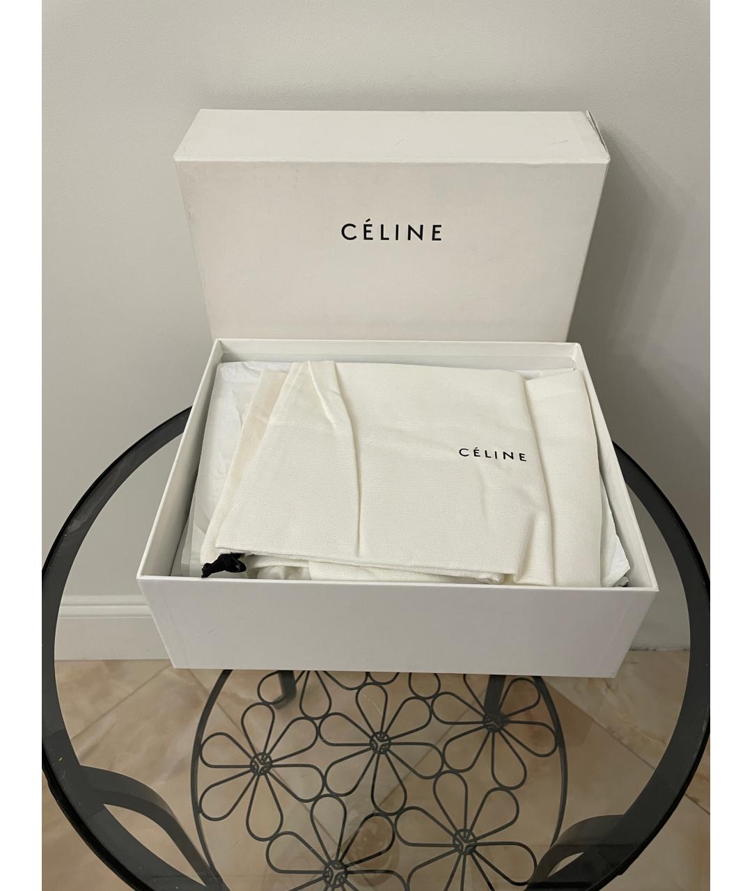 CELINE Черные замшевые туфли, фото 7