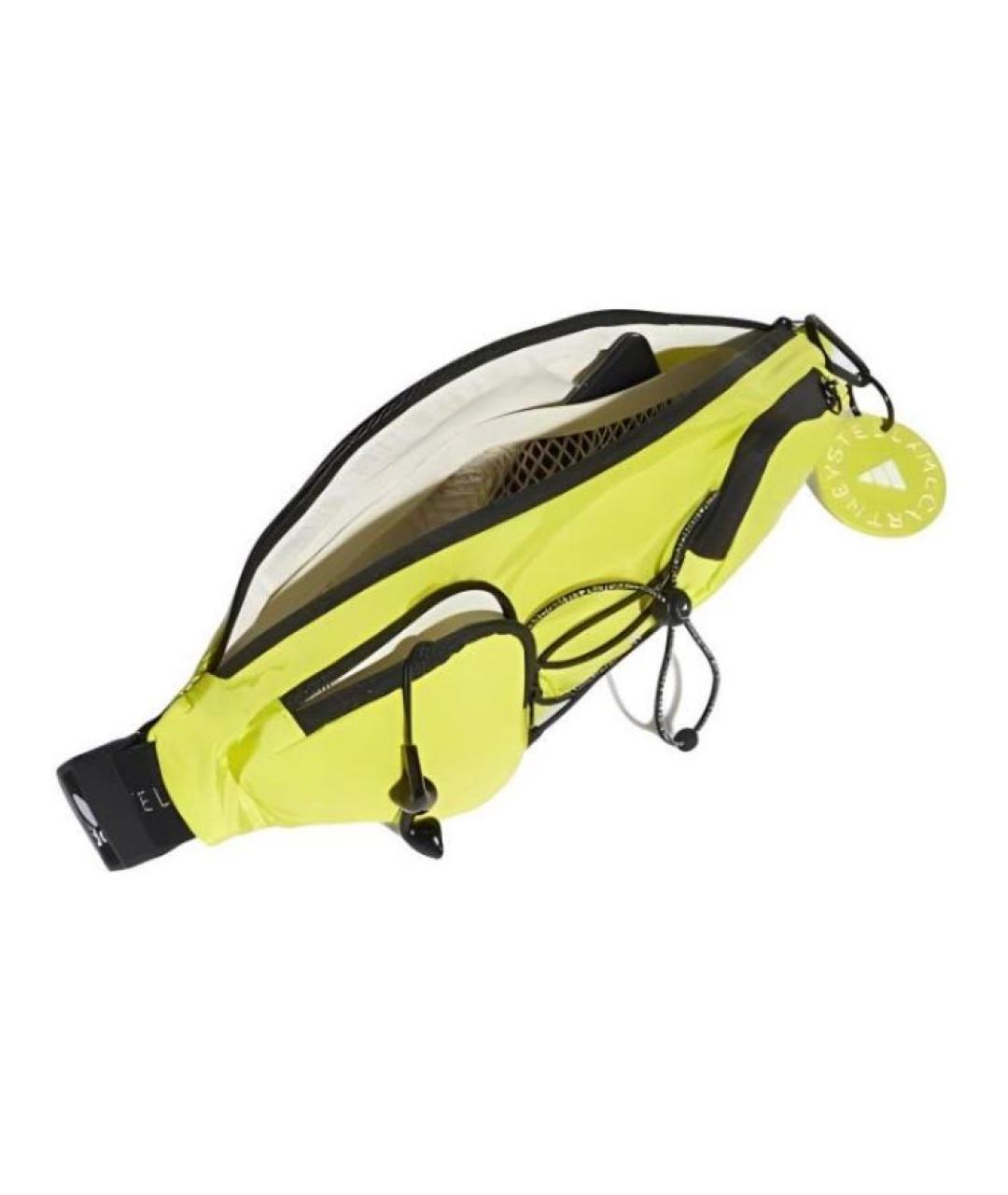 ADIDAS BY STELLA MCCARTNEY Желтая синтетическая поясная сумка, фото 8