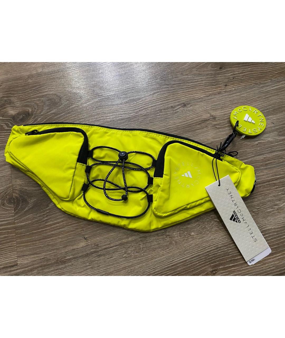 ADIDAS BY STELLA MCCARTNEY Желтая синтетическая поясная сумка, фото 4