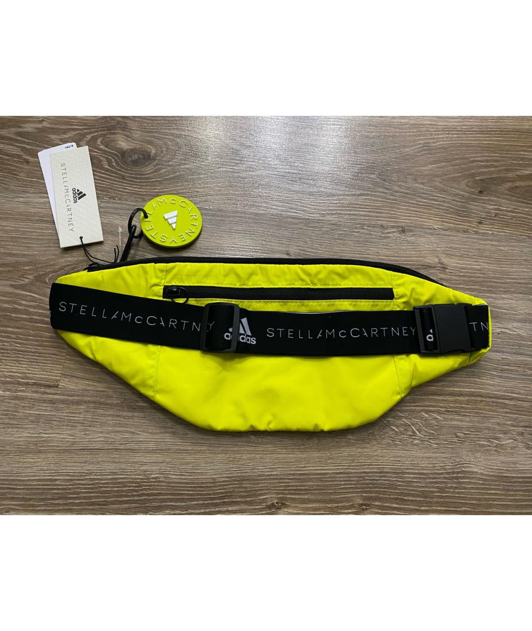 ADIDAS BY STELLA MCCARTNEY Желтая синтетическая поясная сумка, фото 7