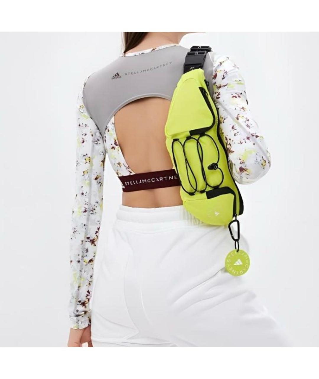 ADIDAS BY STELLA MCCARTNEY Желтая синтетическая поясная сумка, фото 3