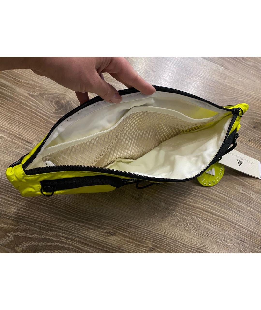 ADIDAS BY STELLA MCCARTNEY Желтая синтетическая поясная сумка, фото 6