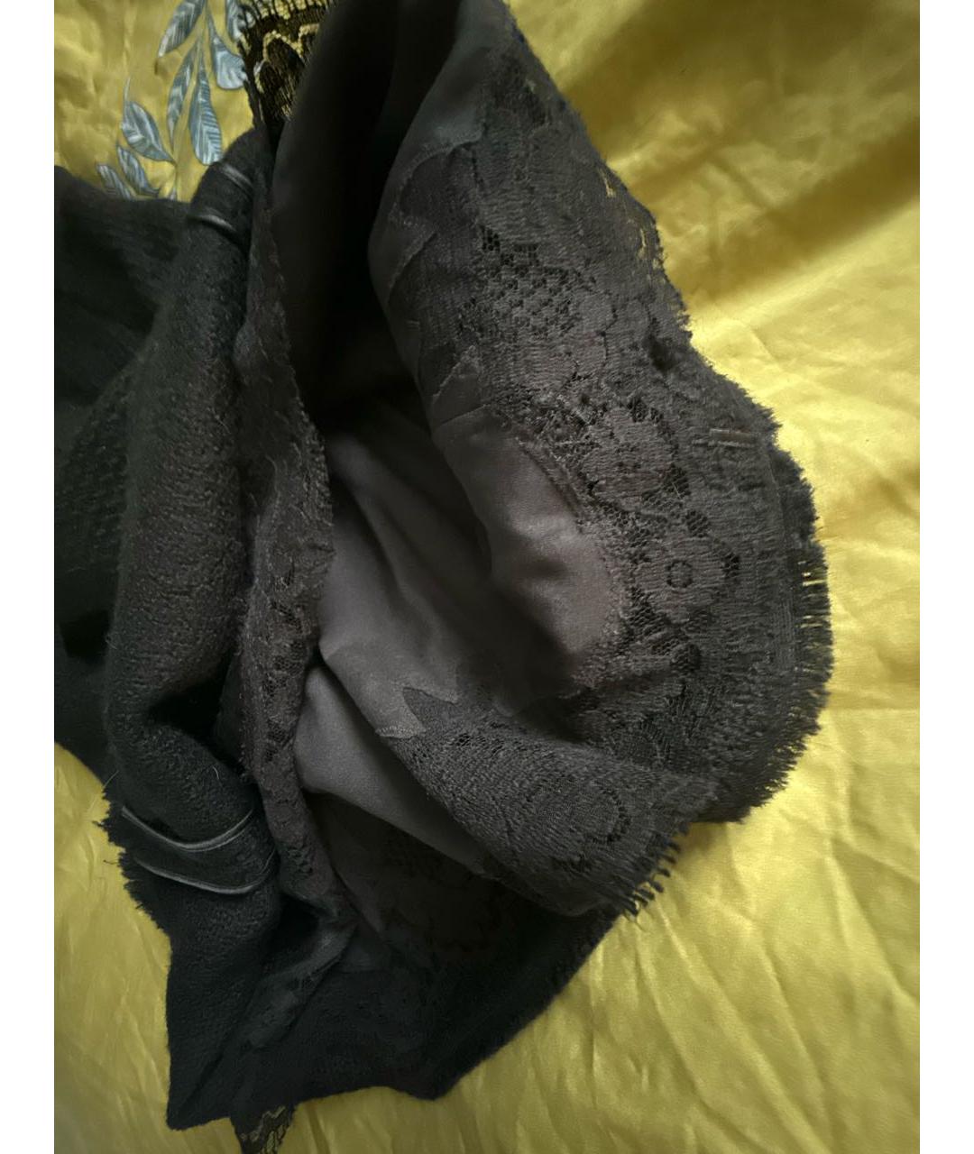 DOLCE&GABBANA Черная шерстяная юбка миди, фото 3
