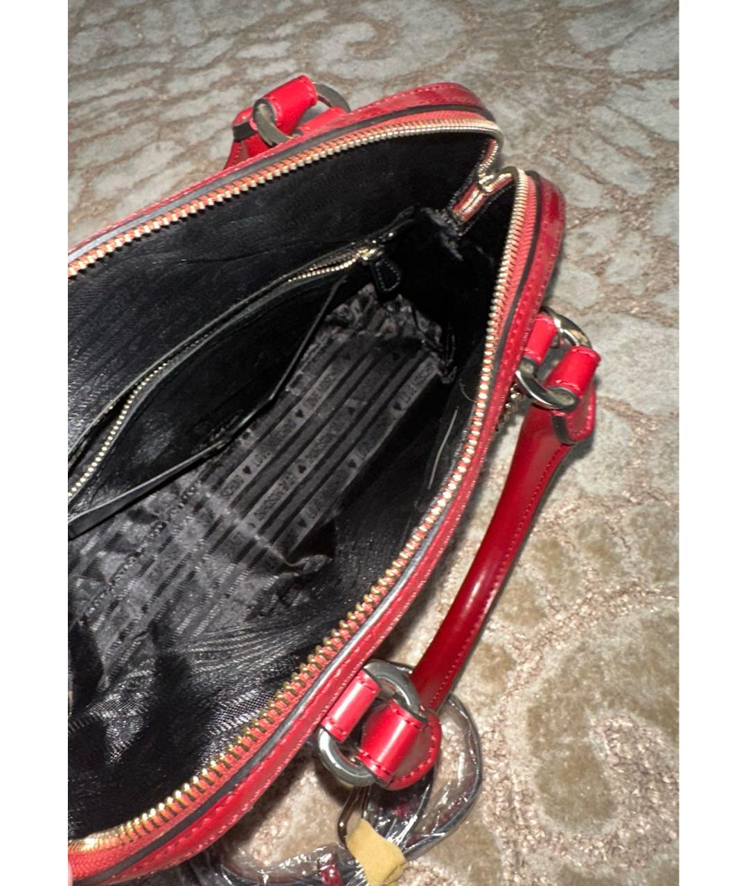 LOVE MOSCHINO Красная сумка с короткими ручками из искусственной кожи, фото 4