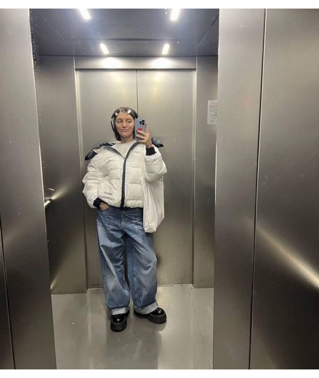 AMBUSH Белый пуховик, фото 7