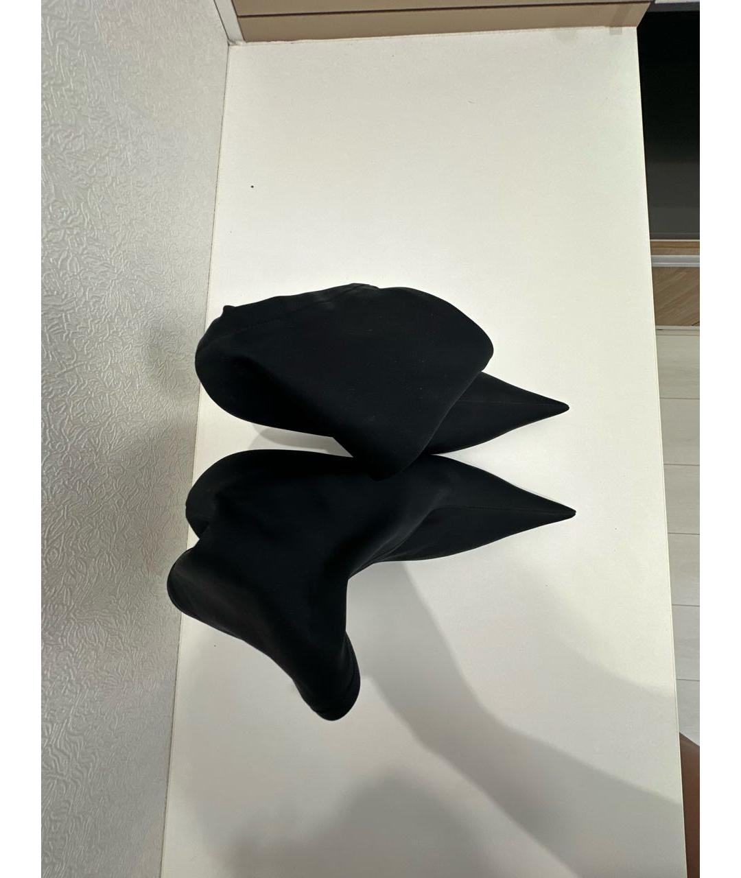 BALENCIAGA Черные неопреновые ботильоны, фото 3