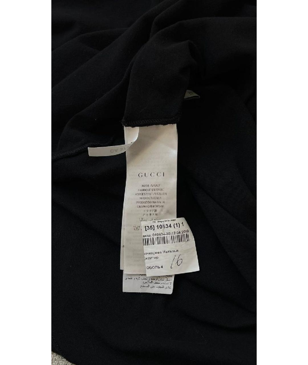 GUCCI Черный хлопковый джемпер / свитер, фото 8