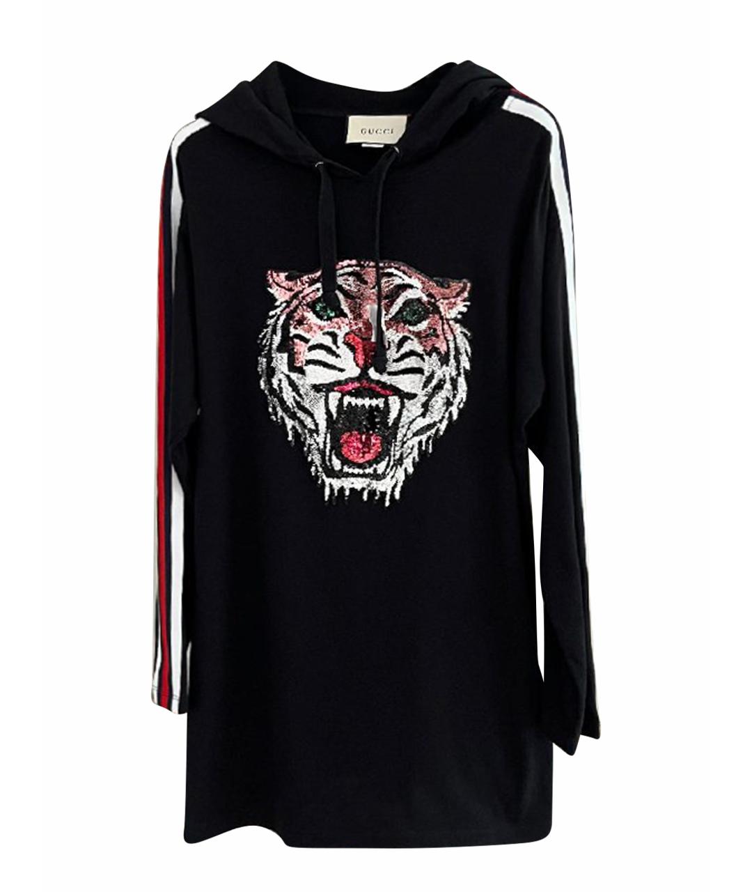 GUCCI Черный хлопковый джемпер / свитер, фото 1