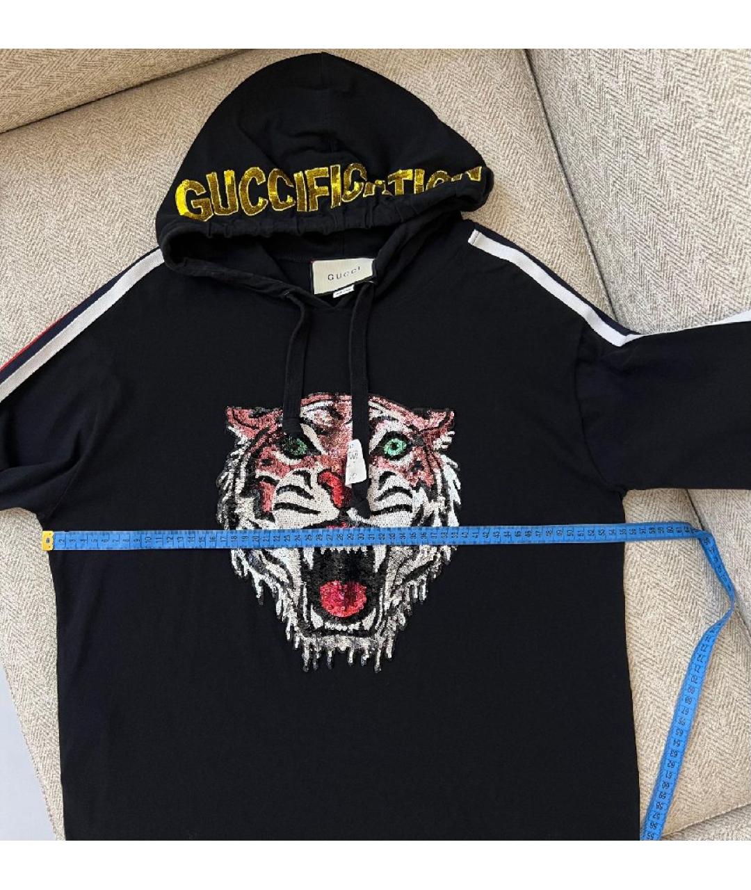 GUCCI Черный хлопковый джемпер / свитер, фото 6