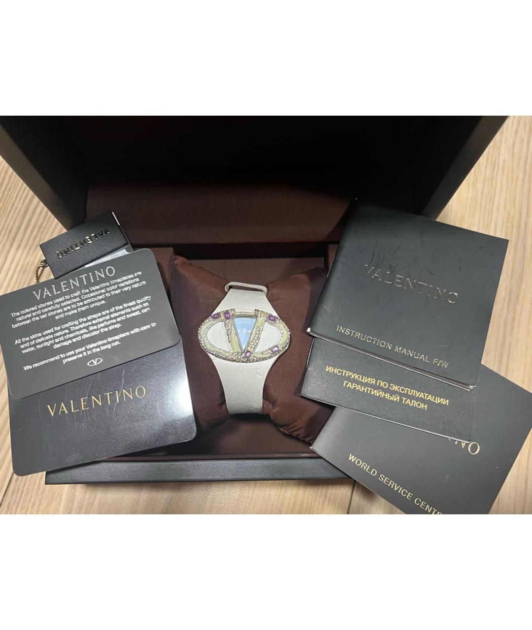 VALENTINO Белые металлические часы, фото 4