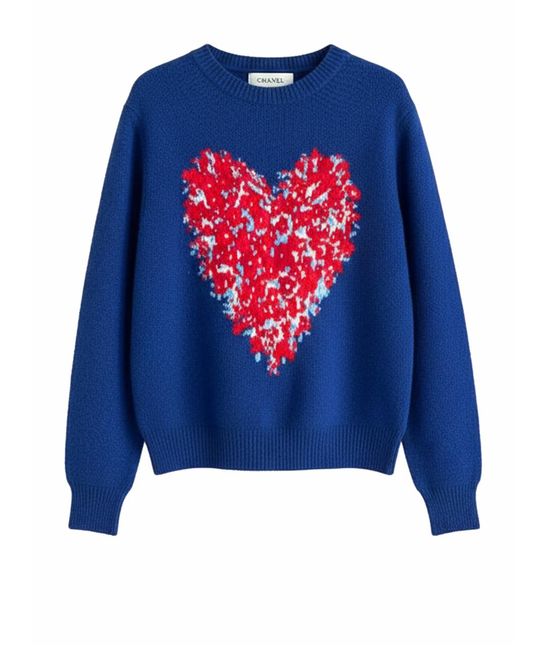 GUCCI Синий вискозный джемпер / свитер, фото 1