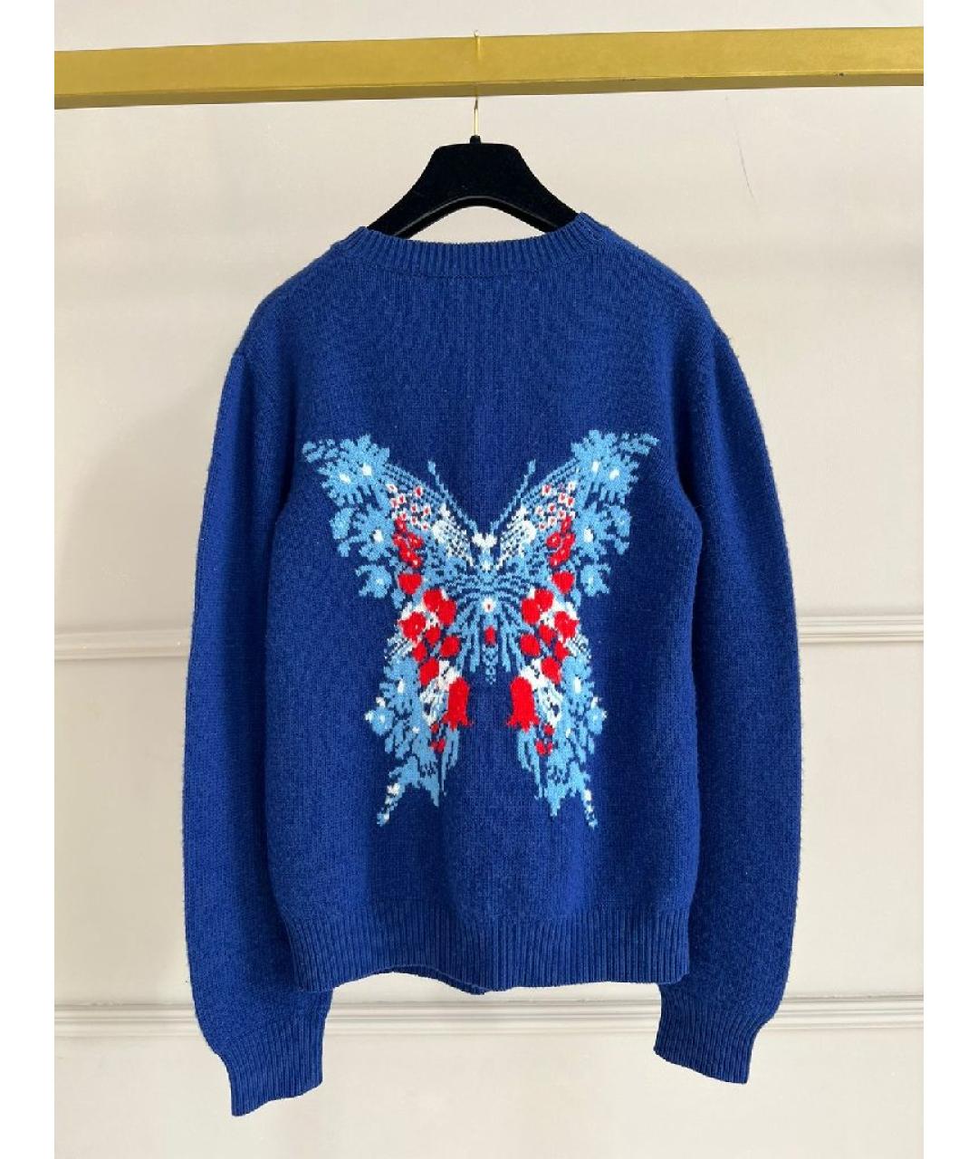 GUCCI Синий вискозный джемпер / свитер, фото 2