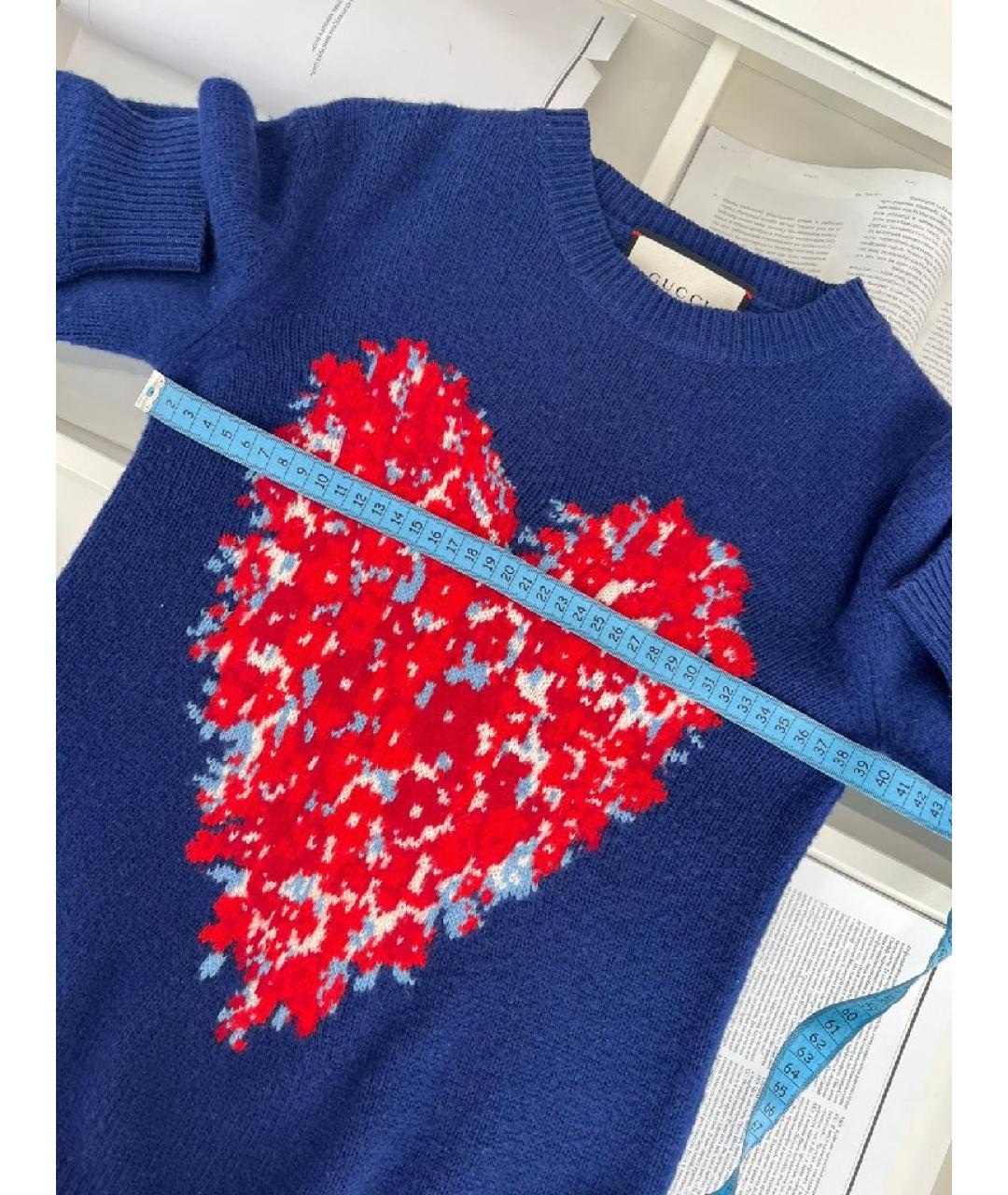 GUCCI Синий вискозный джемпер / свитер, фото 4