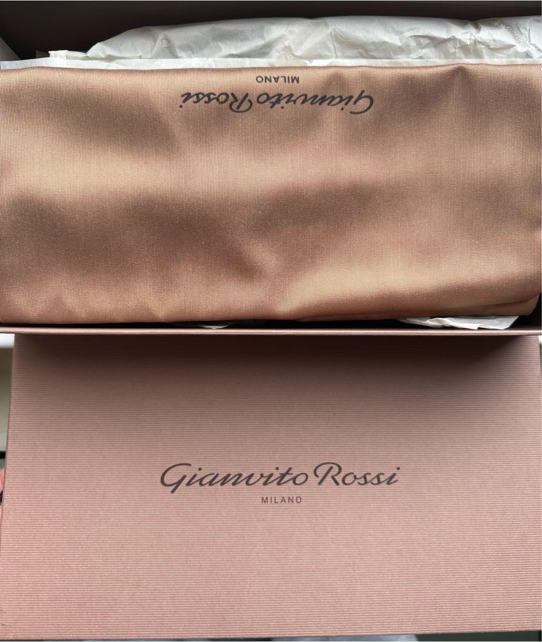 GIANVITO ROSSI Бежевые замшевые туфли, фото 5