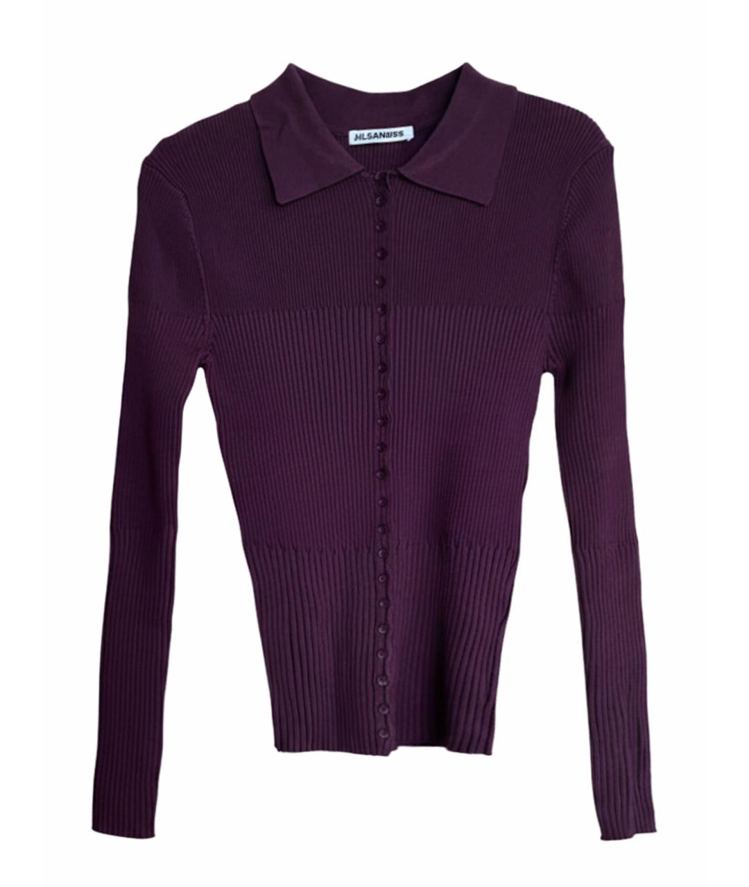 JIL SANDER Коричневый шерстяной кардиган, фото 1