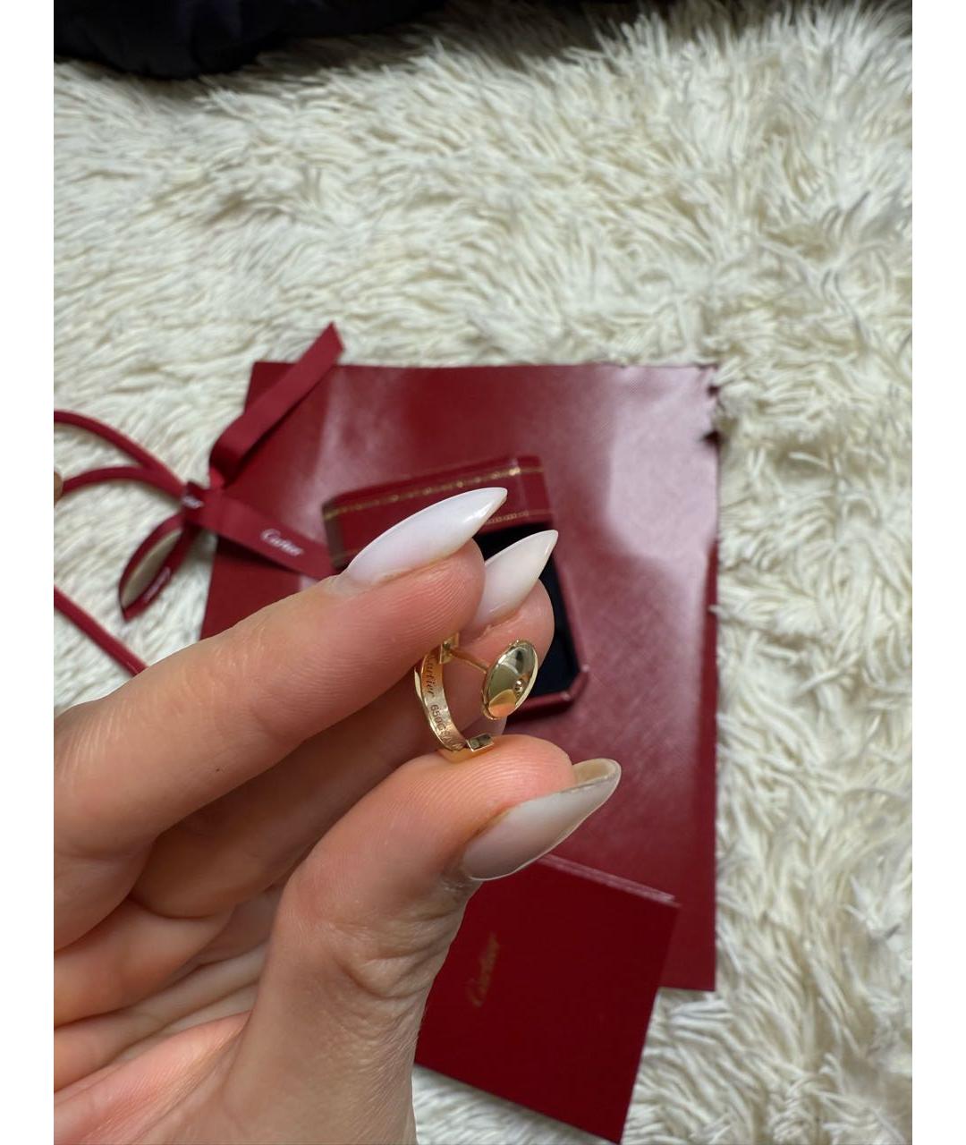 CARTIER Золотые серьги из желтого золота, фото 4