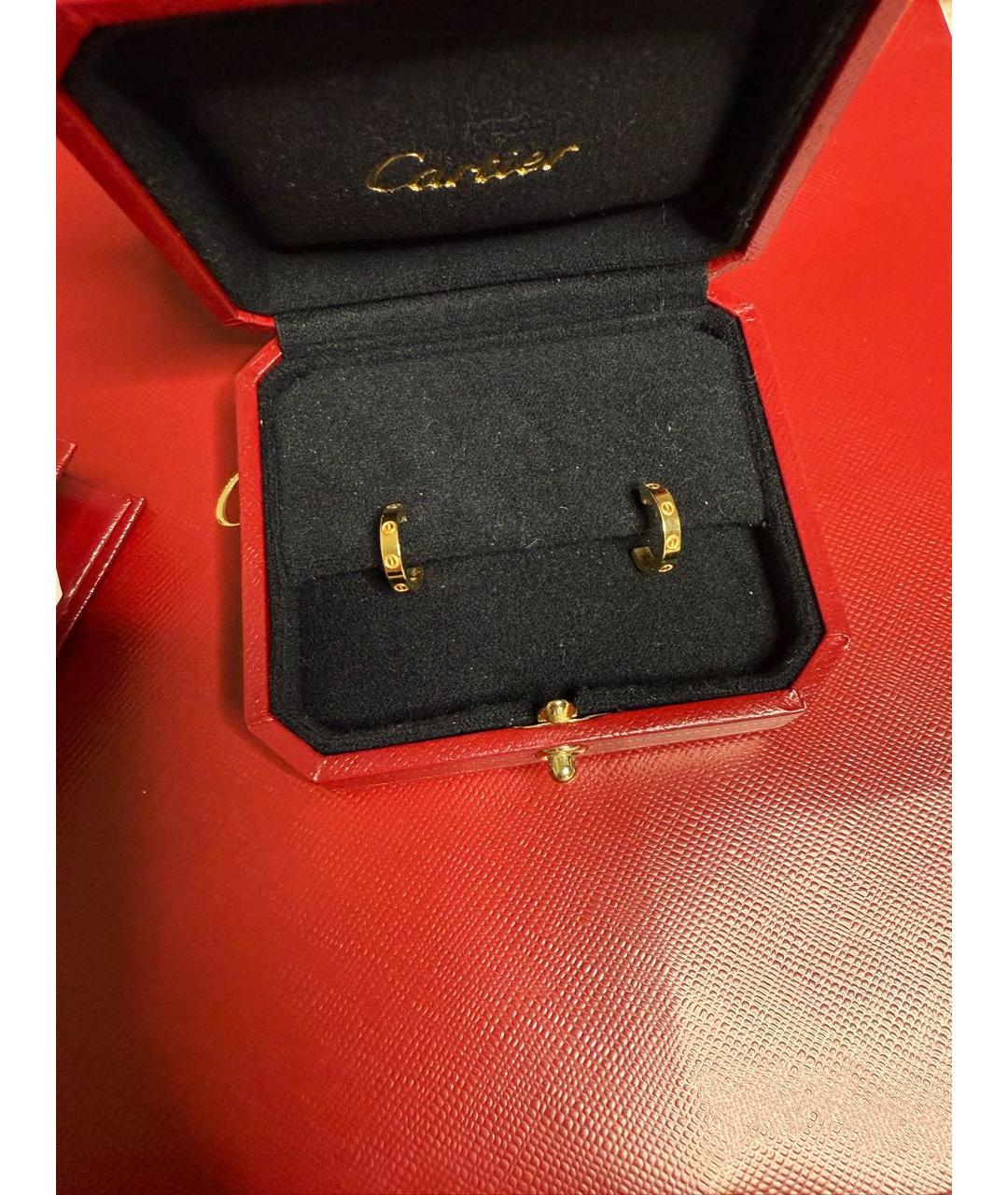 CARTIER Золотые серьги из желтого золота, фото 2