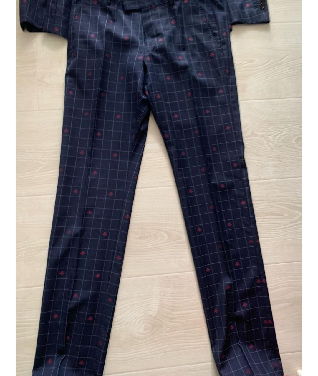 GUCCI Синий классический костюм, фото 3