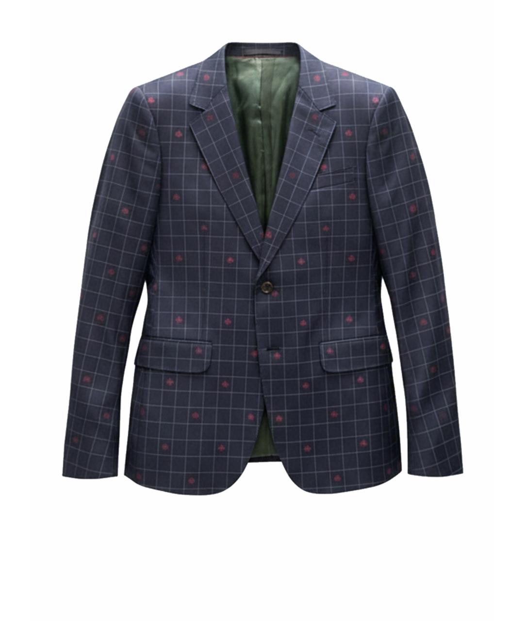 GUCCI Синий классический костюм, фото 1