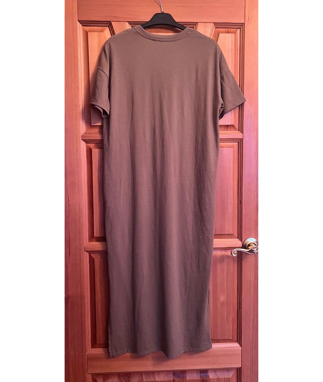 MICHAEL MICHAEL KORS Зеленые хлопко-эластановое повседневное платье, фото 2