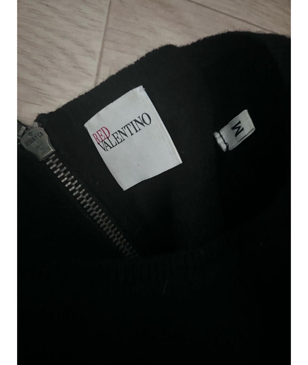 RED VALENTINO Черный шерстяной джемпер / свитер, фото 3