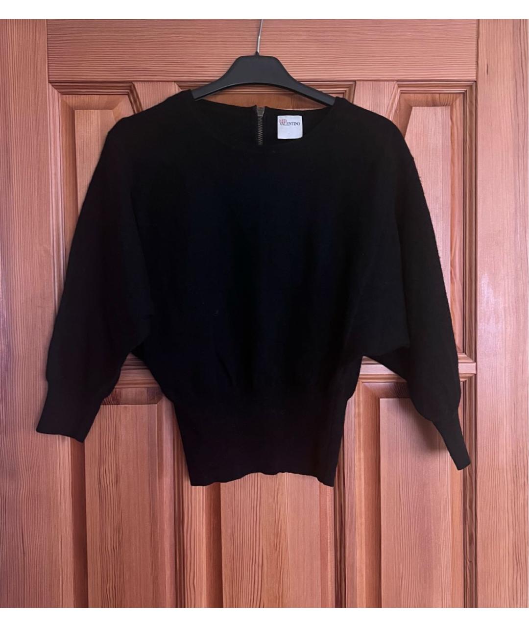 RED VALENTINO Черный шерстяной джемпер / свитер, фото 4