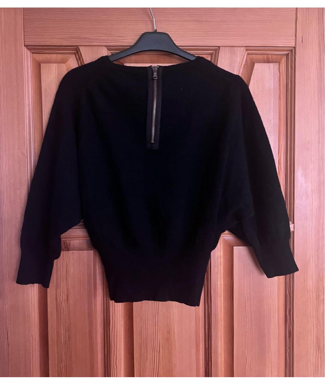 RED VALENTINO Черный шерстяной джемпер / свитер, фото 2