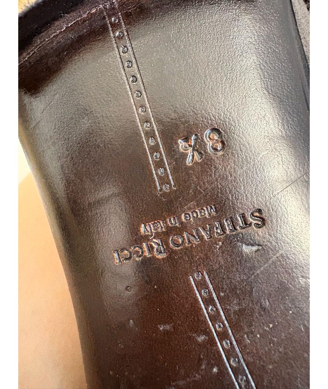 STEFANO RICCI Коричневые замшевые туфли, фото 3