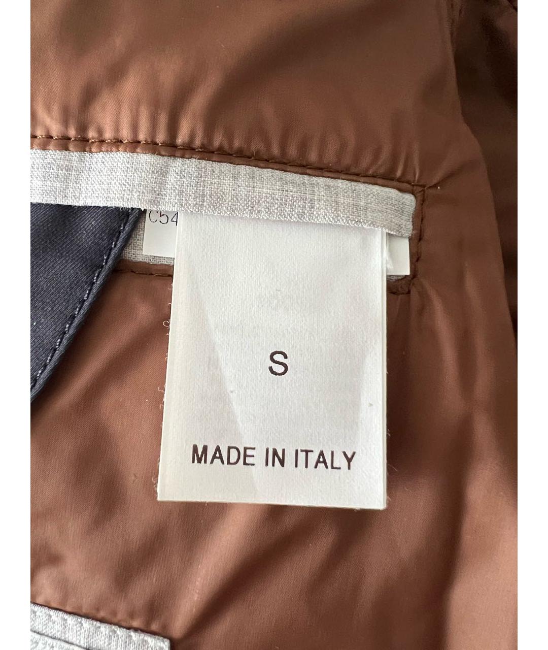 BRUNELLO CUCINELLI Темно-синий пуховик, фото 7