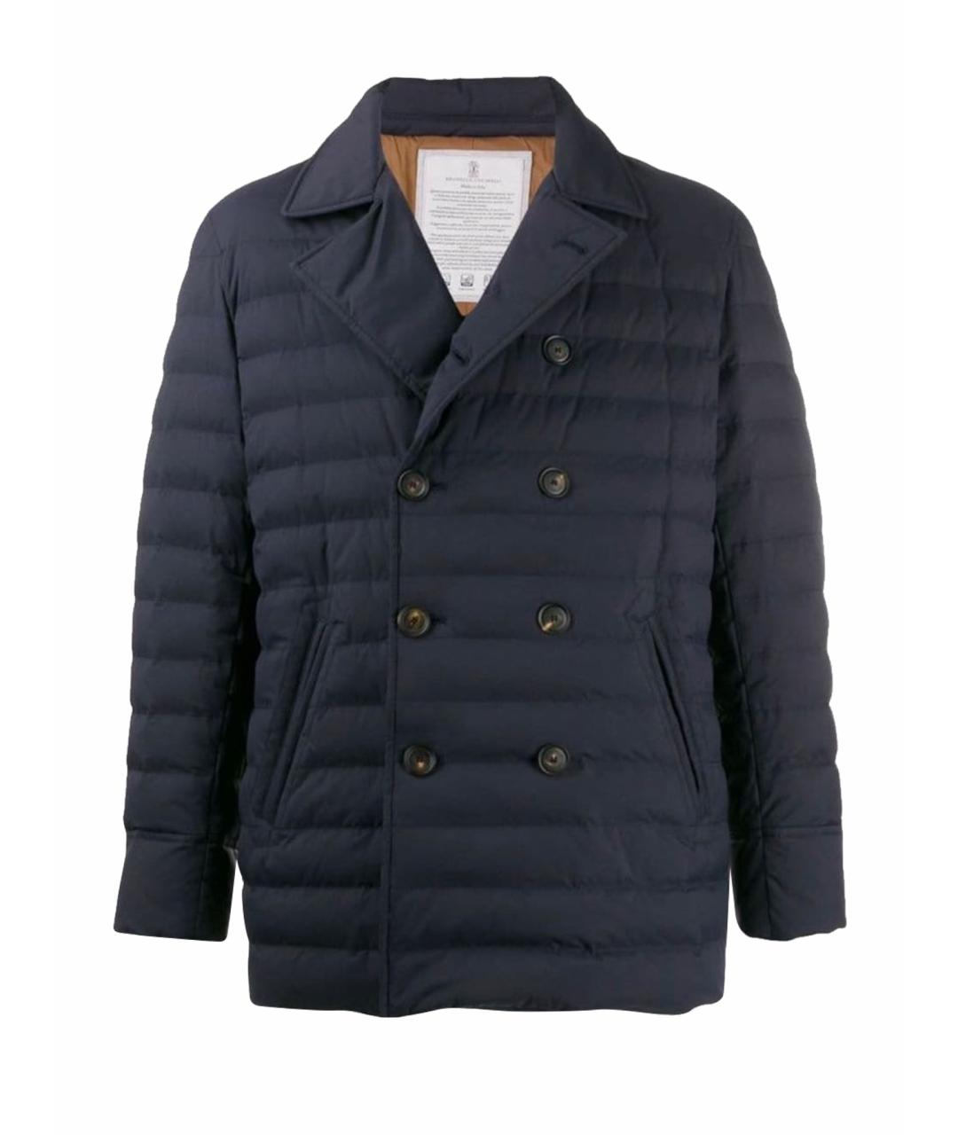 BRUNELLO CUCINELLI Темно-синий пуховик, фото 1