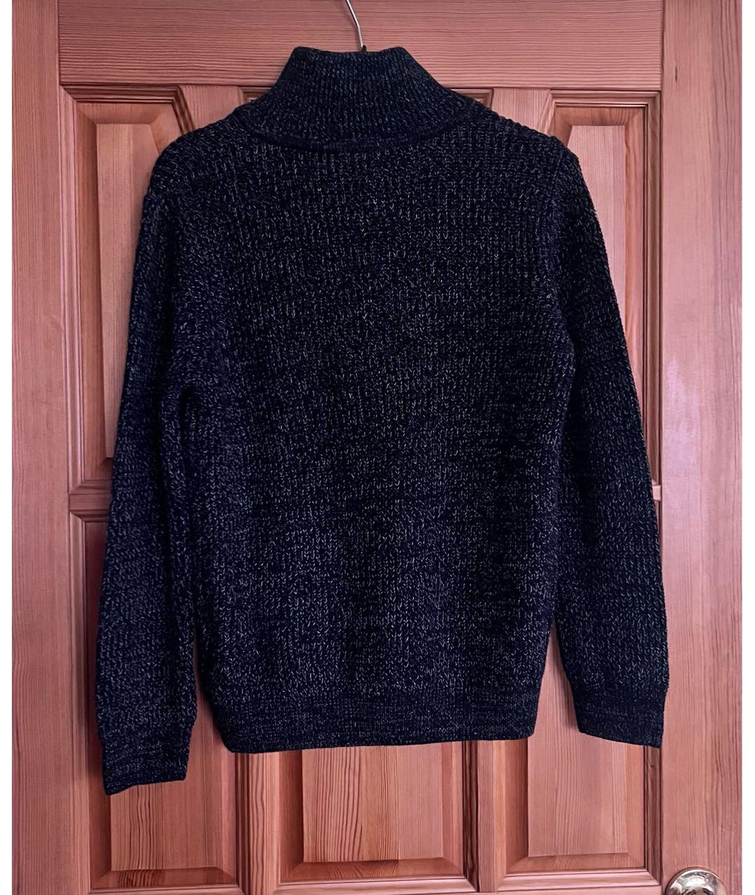 HUGO BOSS Черный хлопковый джемпер / свитер, фото 2