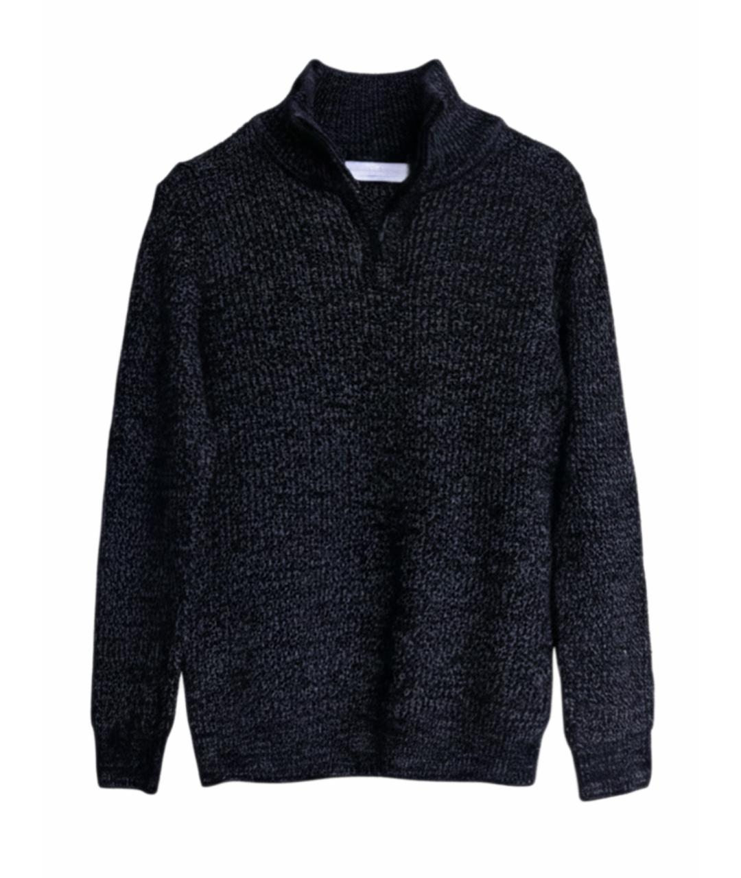 HUGO BOSS Черный хлопковый джемпер / свитер, фото 1