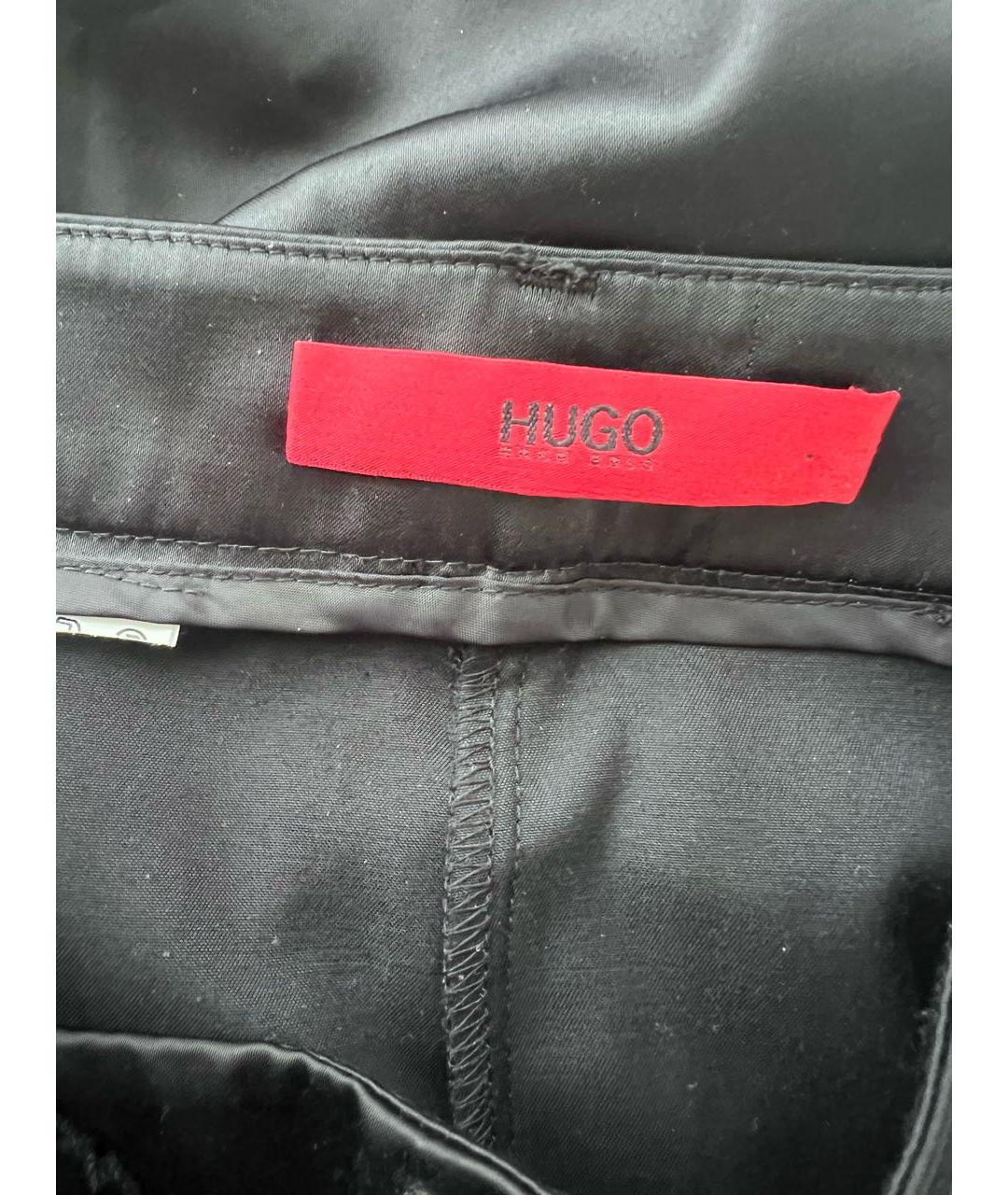 HUGO BOSS Черные брюки широкие, фото 3