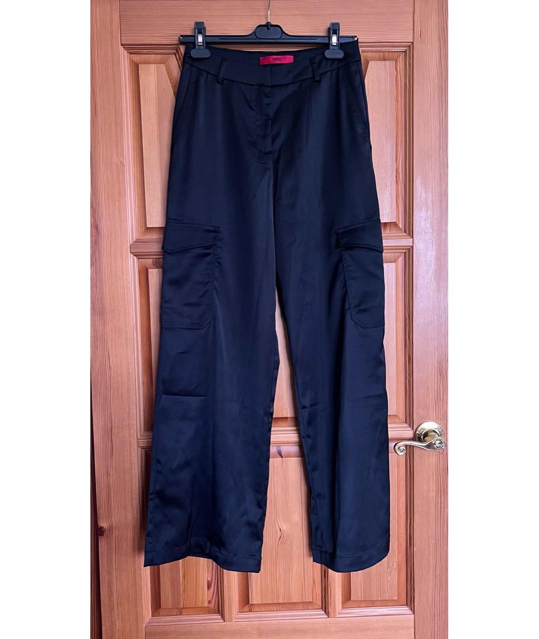 HUGO BOSS Черные брюки широкие, фото 4