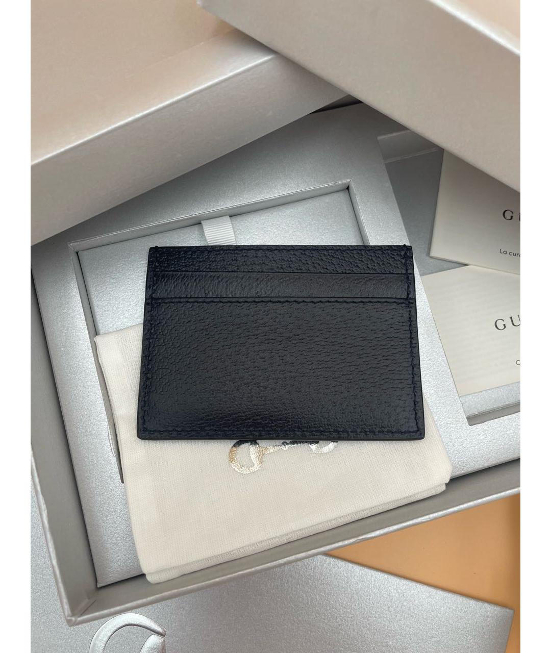 GUCCI Черный кожаный кардхолдер, фото 2