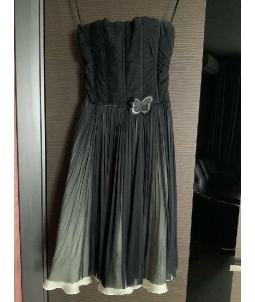 DOLCE&GABBANA Черное сетчатое вечернее платье, фото 2