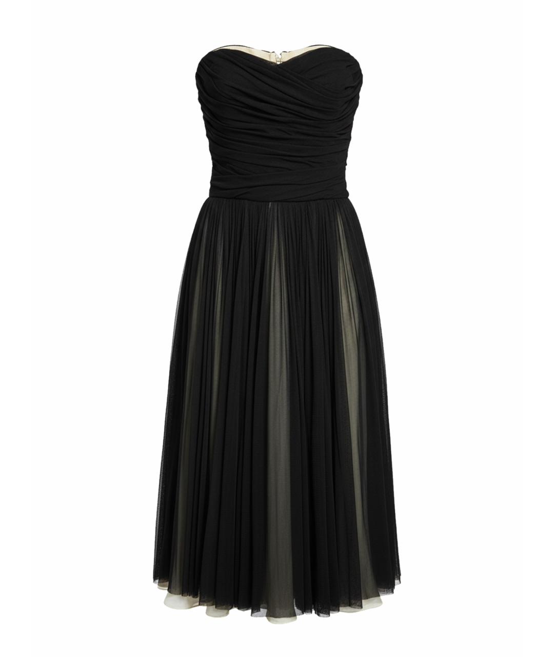 DOLCE&GABBANA Черное сетчатое вечернее платье, фото 1