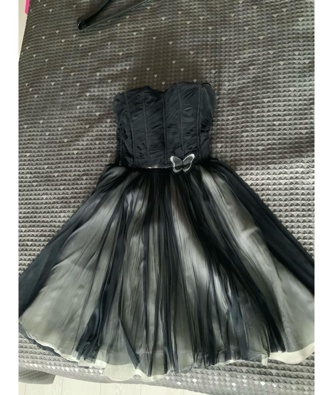 DOLCE&GABBANA Черное сетчатое вечернее платье, фото 3