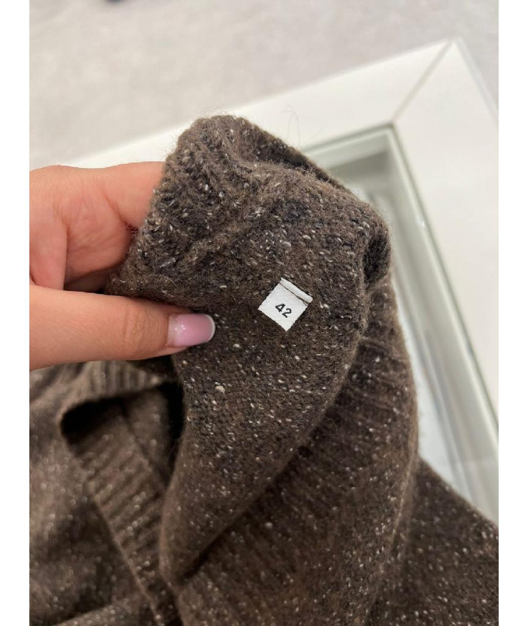 DOLCE&GABBANA Коричневый кашемировый кардиган, фото 4