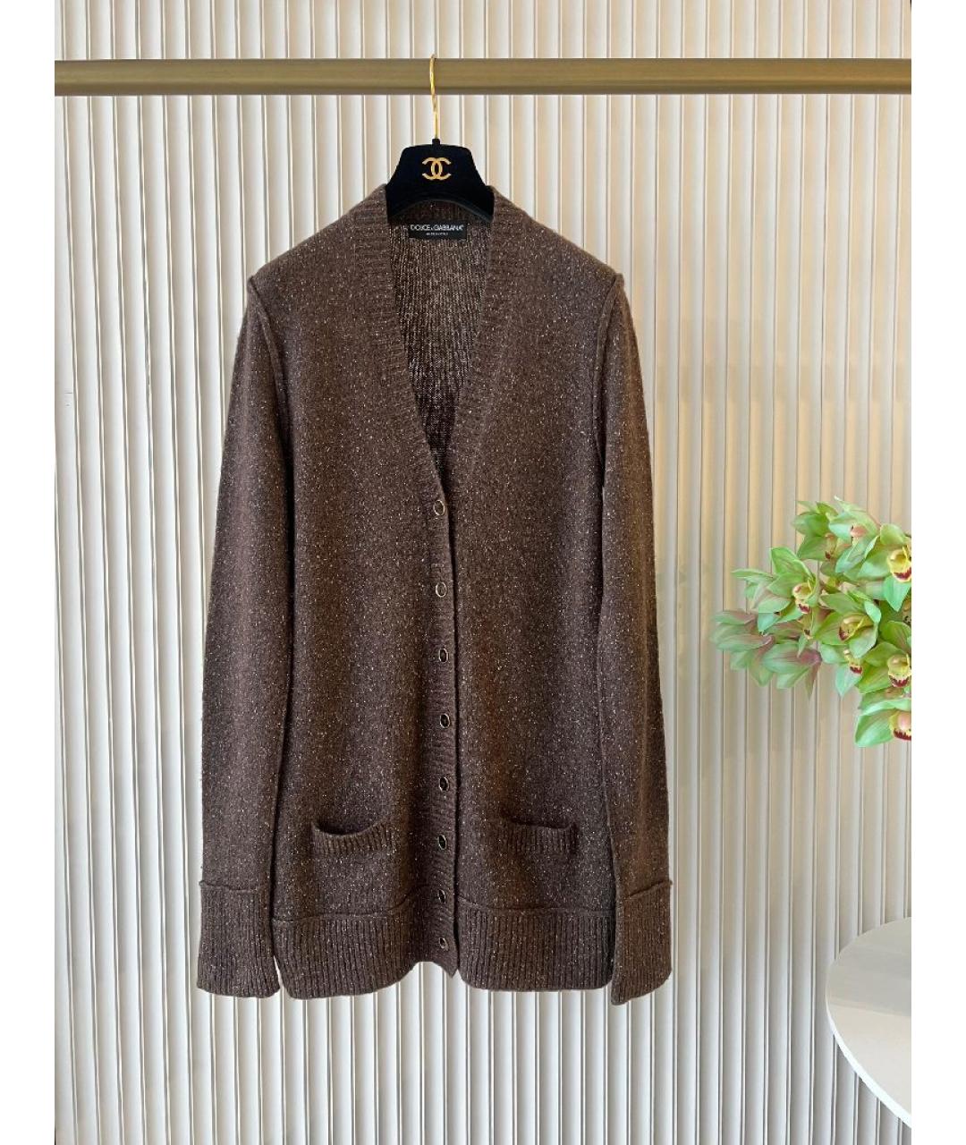 DOLCE&GABBANA Коричневый кашемировый кардиган, фото 8