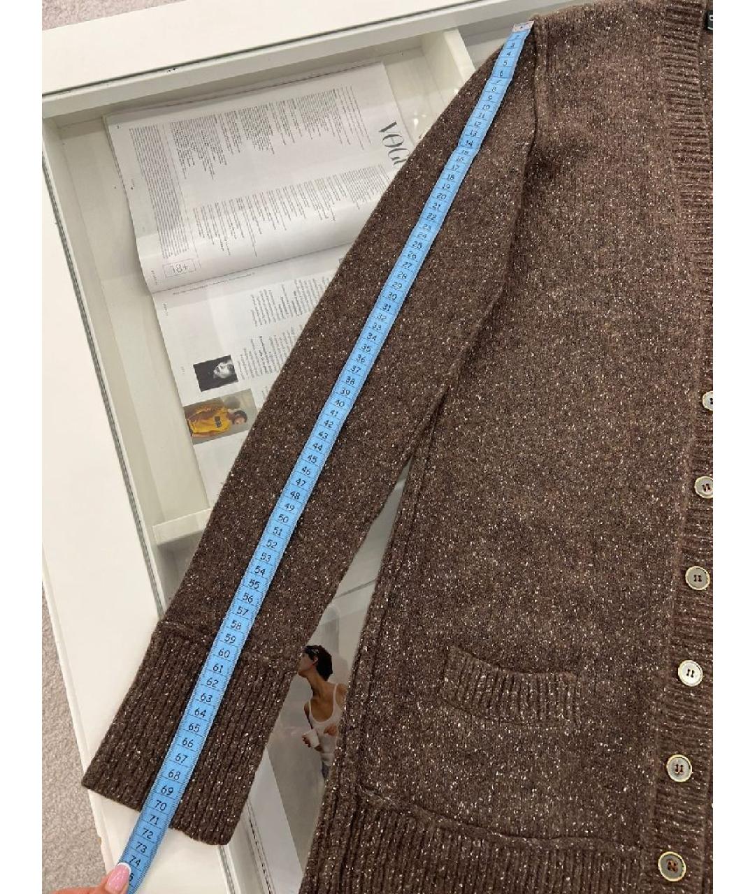 DOLCE&GABBANA Коричневый кашемировый кардиган, фото 7