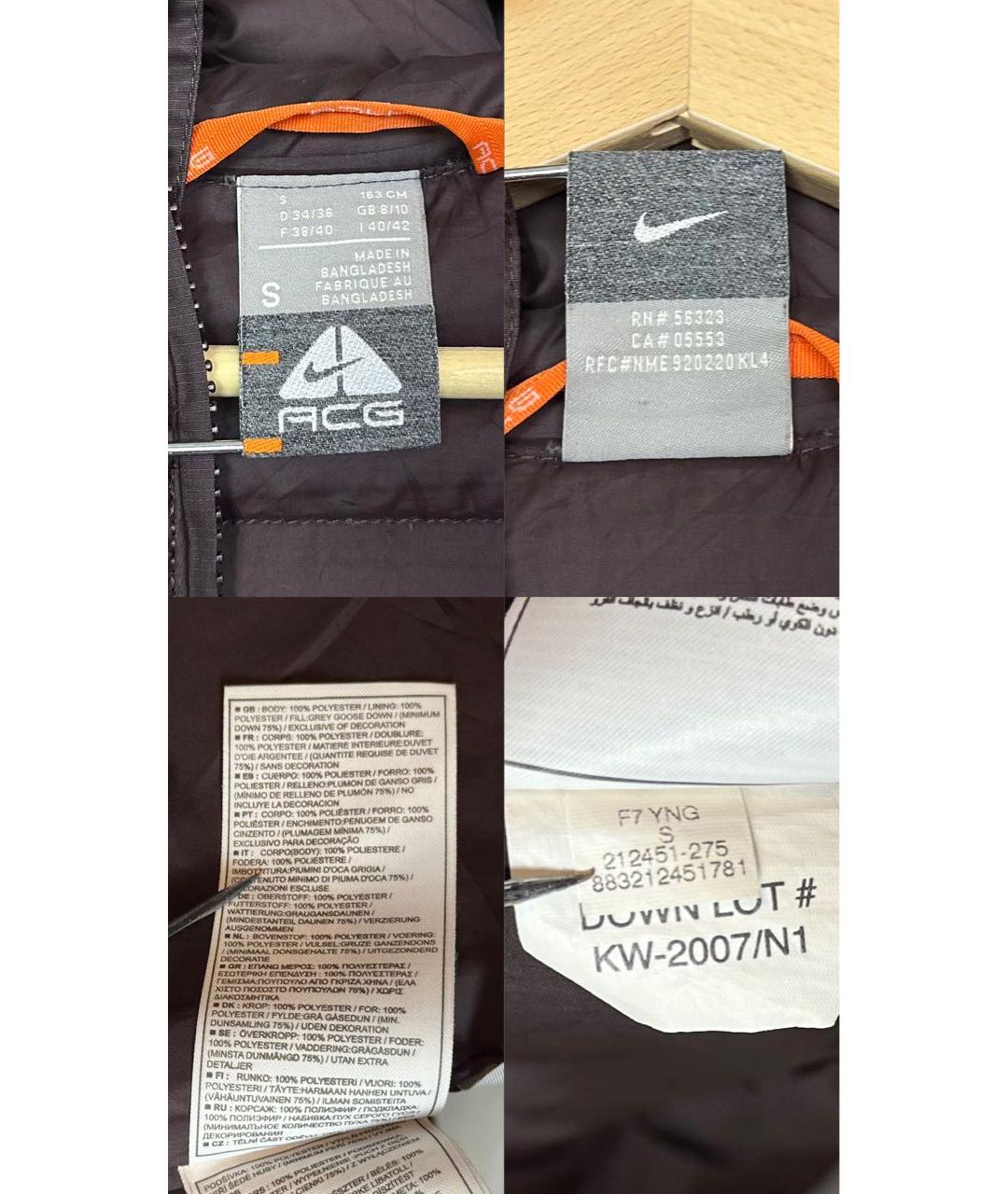 NIKE ACG Коричневый пуховик, фото 7