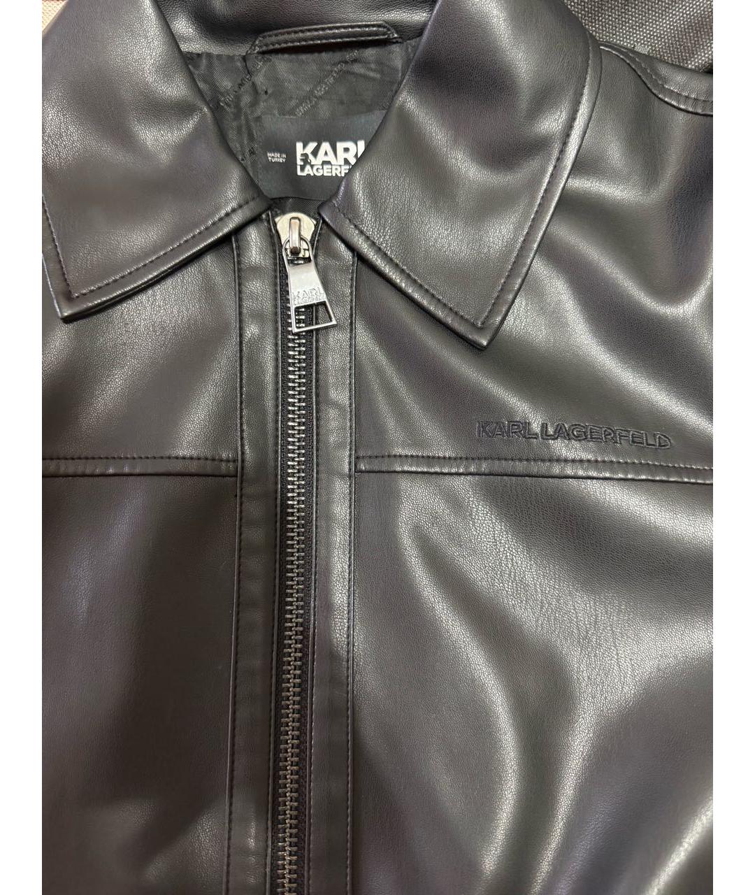 KARL LAGERFELD Черная полиамидовая куртка, фото 4