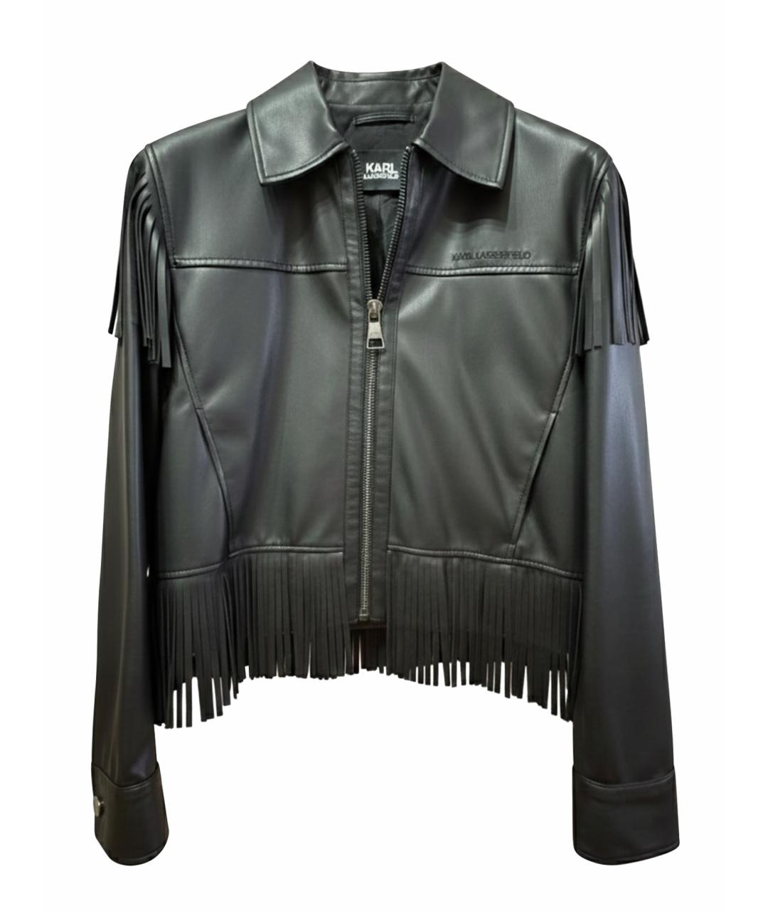 KARL LAGERFELD Черная полиамидовая куртка, фото 1