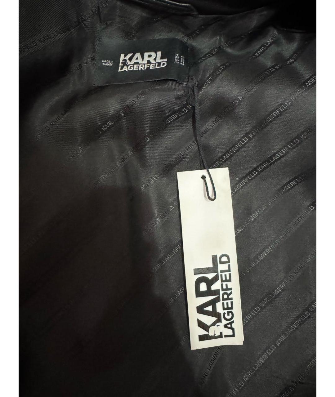 KARL LAGERFELD Черная полиамидовая куртка, фото 3