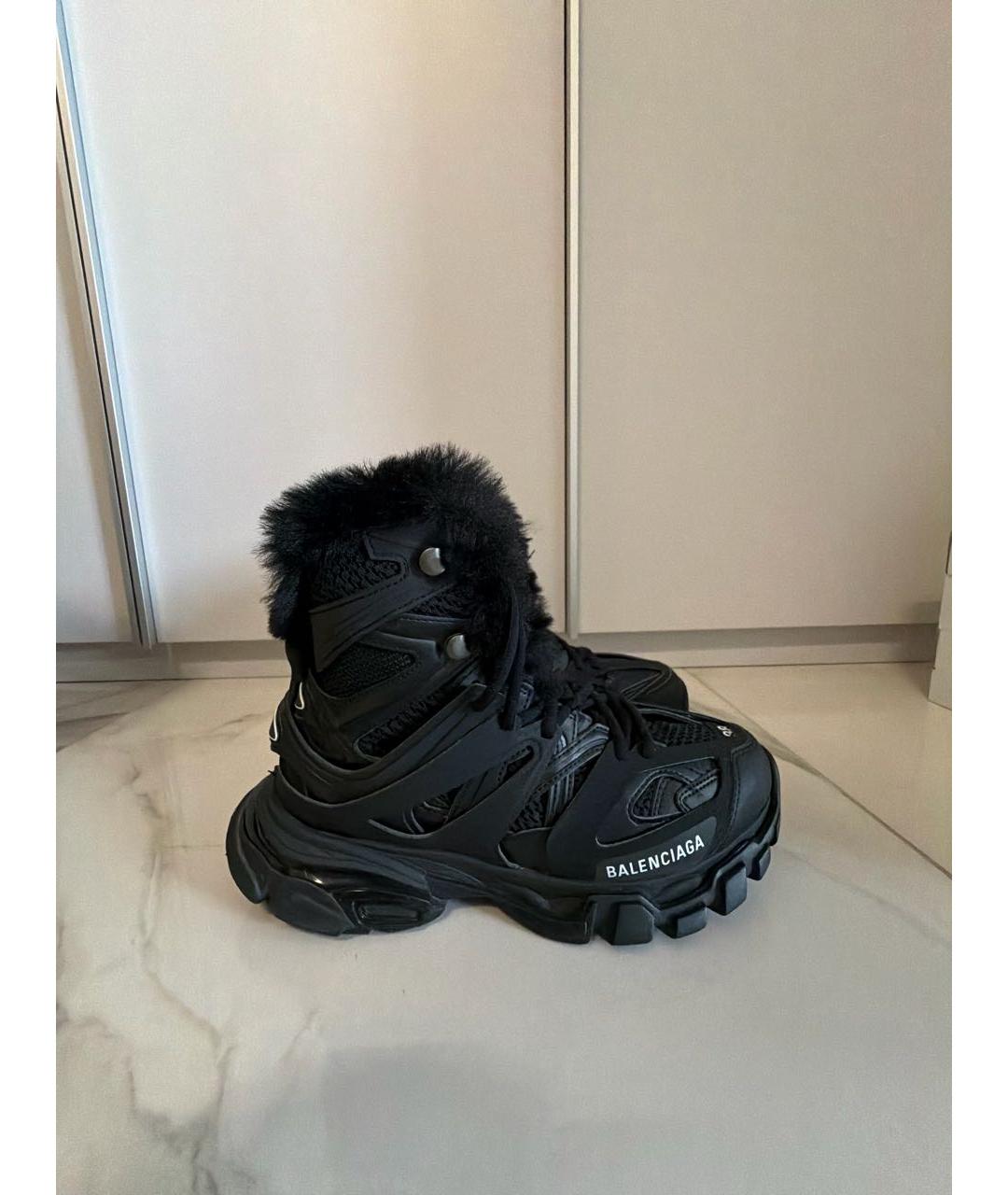 BALENCIAGA Черные текстильные ботинки, фото 6