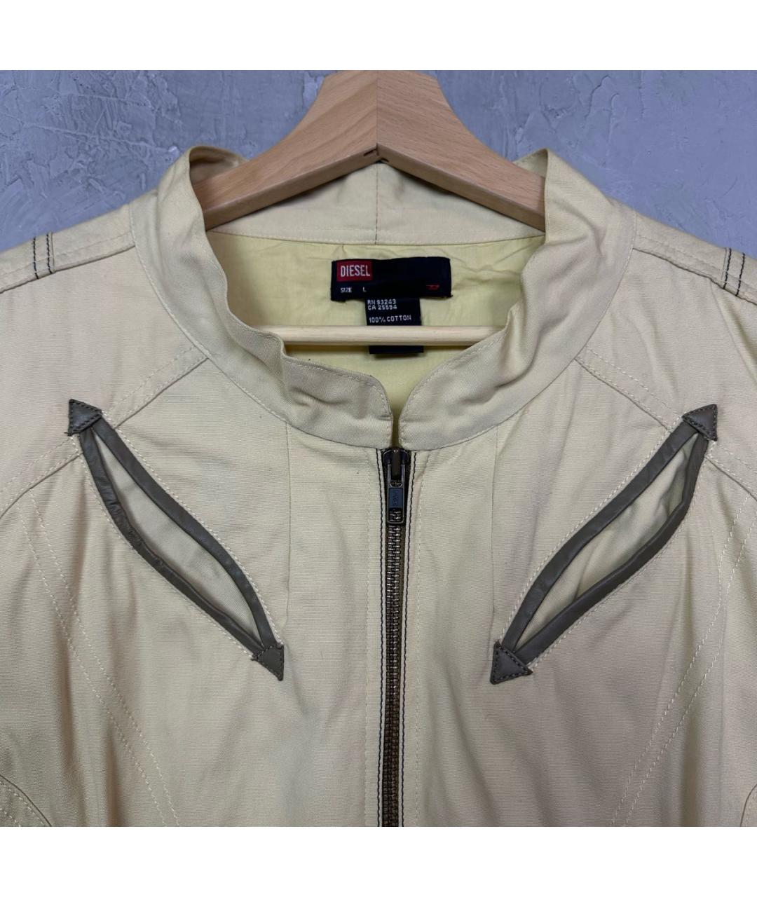 DIESEL Желтая хлопковая куртка, фото 4